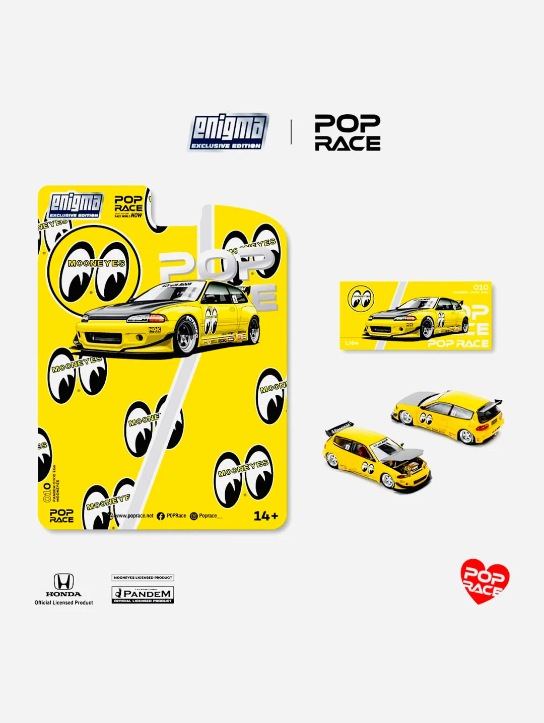 Pop Race Enigma Exclusive Mooneyes Pandem Civic EG6 V1.5 #010
