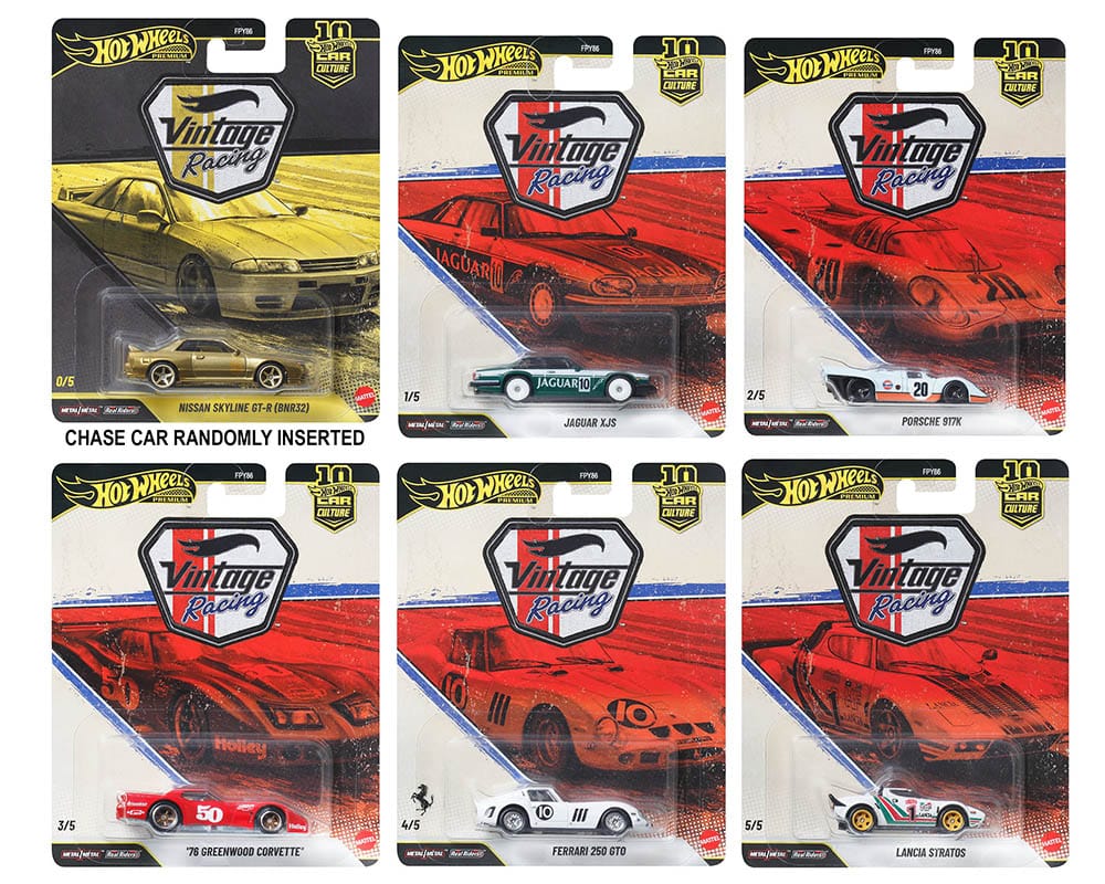 (Preorder) Hot Wheels Car Culture 10th Anniversary 2026 T  – Vintage Racing (case)