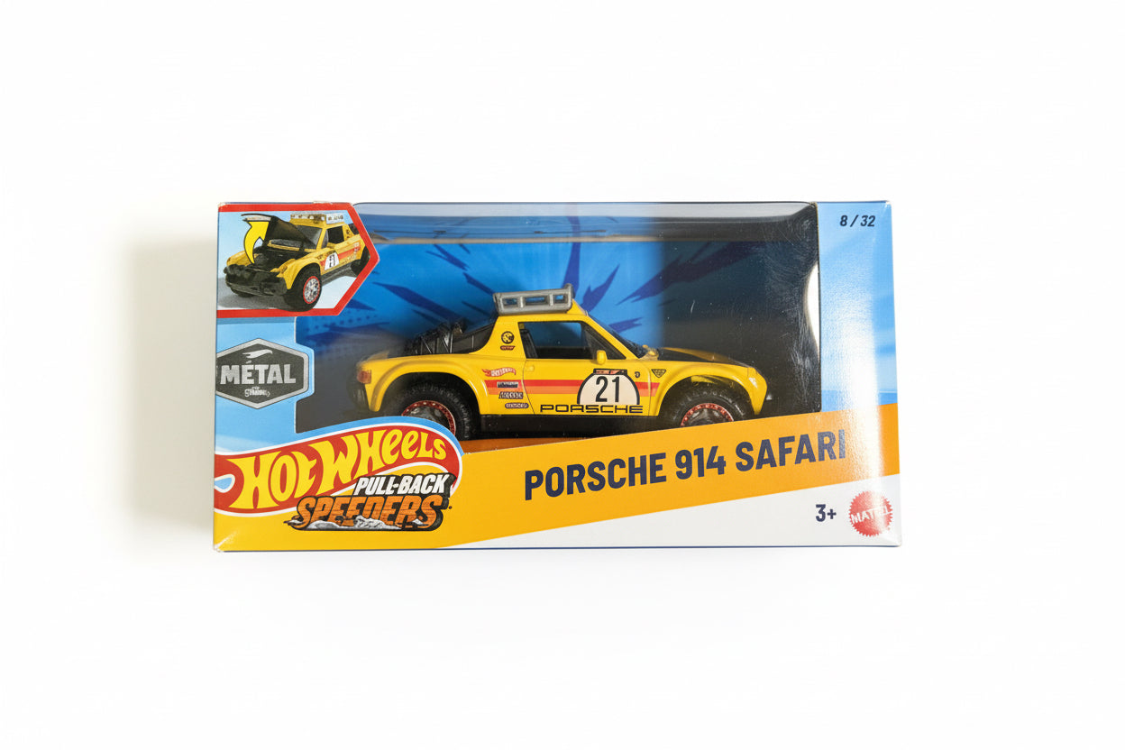 Hotwheels Pull Back Speeders Porsche 914 Safari