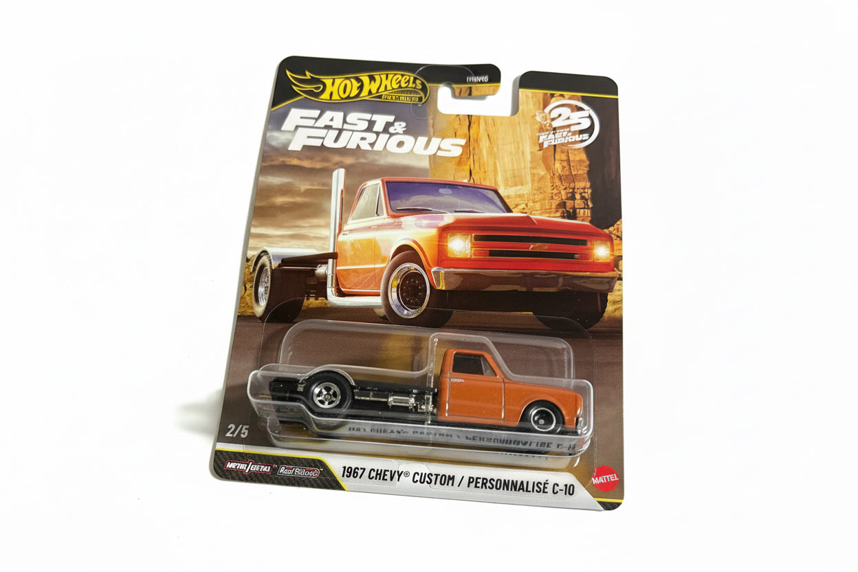 Hot Wheels Fast & Furious 25th Anniversary 1967 Chevy Custom / Persnnalise C-10