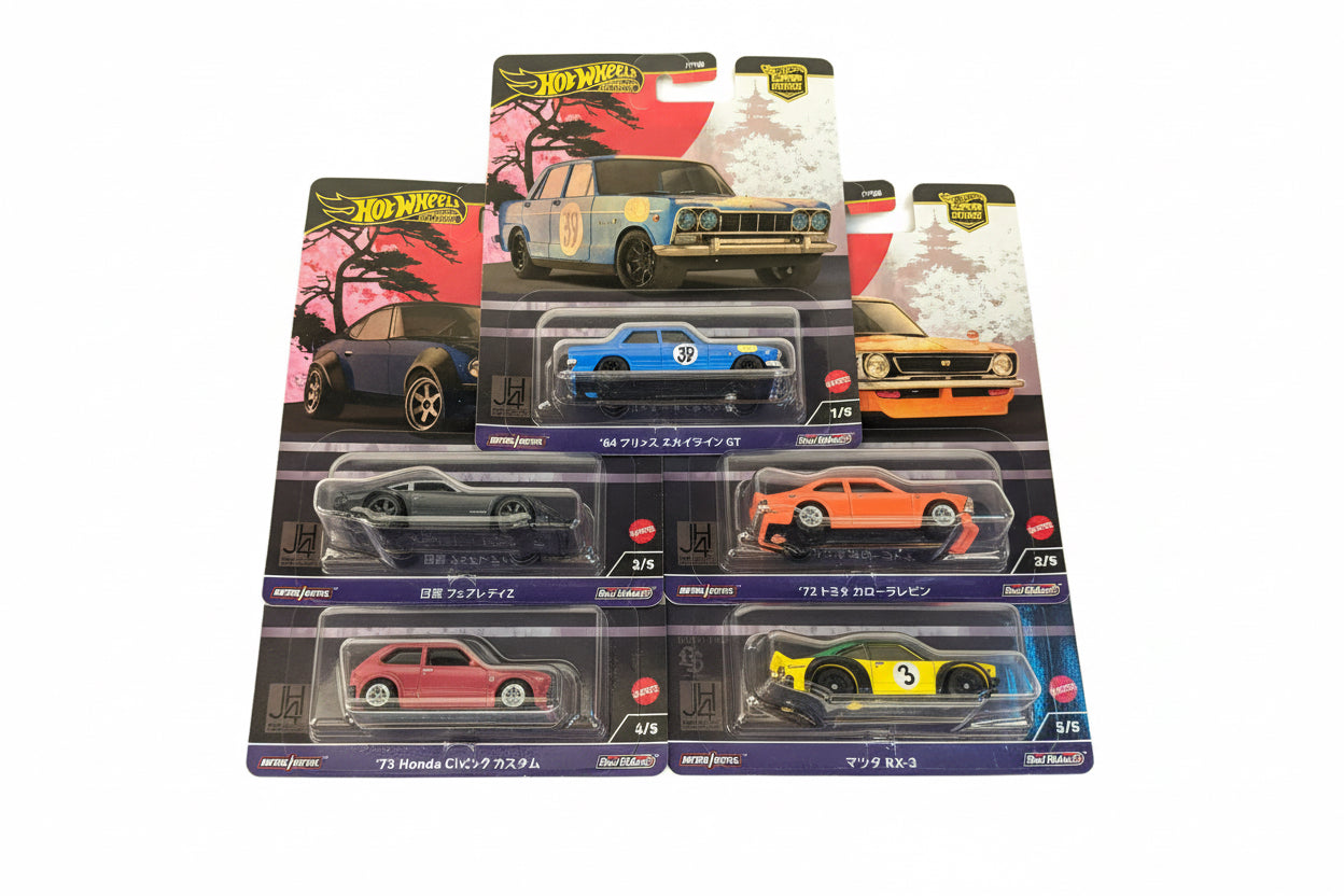 Hot wheels Japan Historics 4 Set of 5