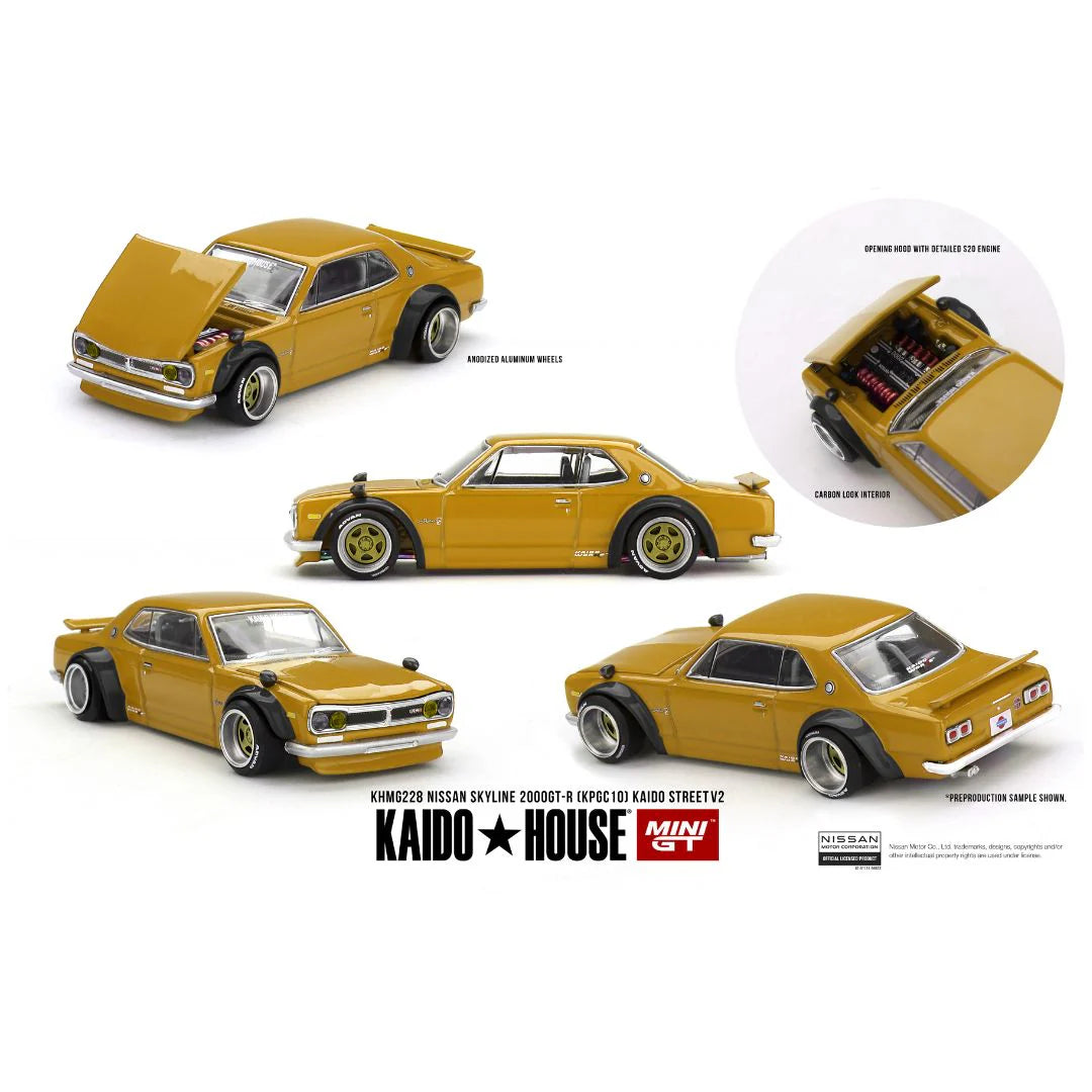 Mini GT - Kaido House Nissan Skyline 2000GT-R (KPGC10) Kaido Street V2
