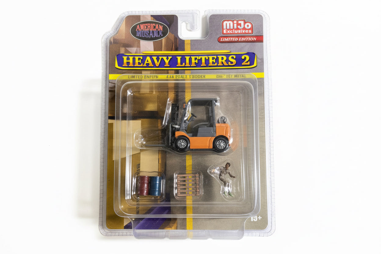 American Diorama Mijo Exclusive Heavy Lifters Forklift Set II