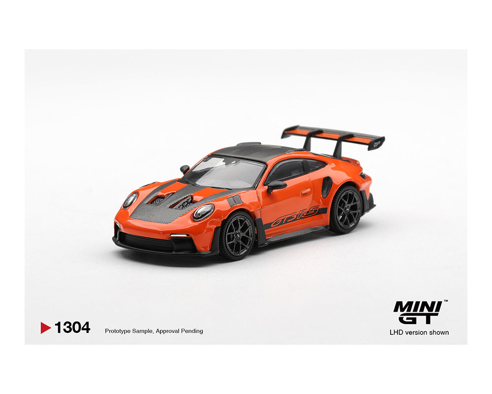 (Preorder) Mini GT 1:64 Porsche 911 (992) GT3 RS Weissach Package – Gulf Orange – Limited Edition
